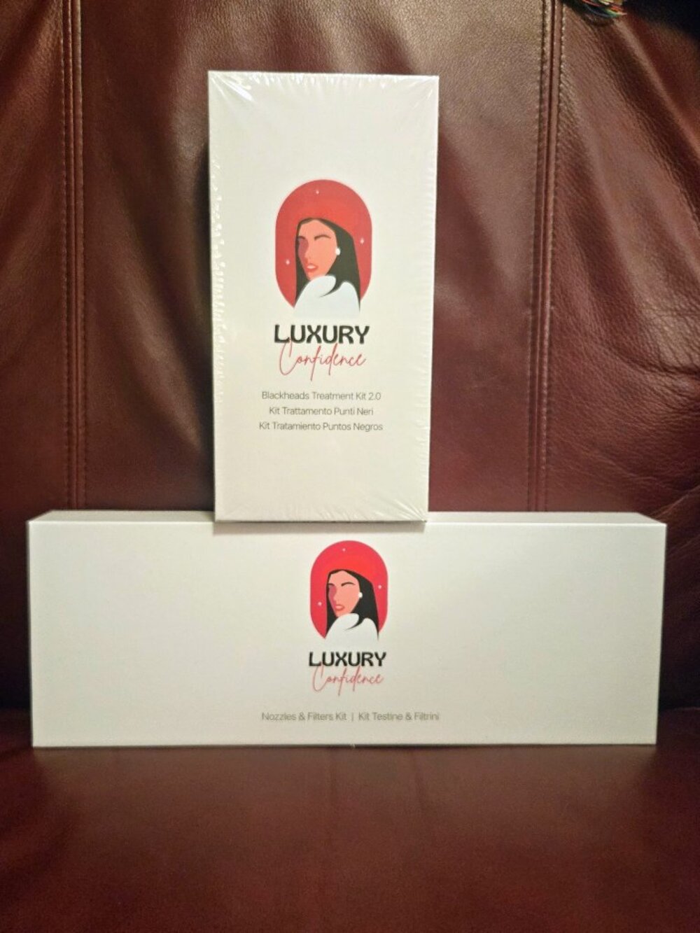 NWT Luxury Confidence Blackheads Treatment Kit 2.0 with Nozzles & Filters Kit
